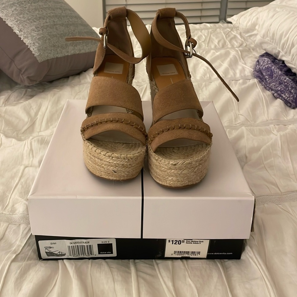 Dolce Vita Nude Wedges size 9